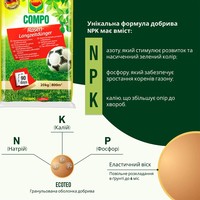 Тверде добриво Compo для газонів 20 кг 5284