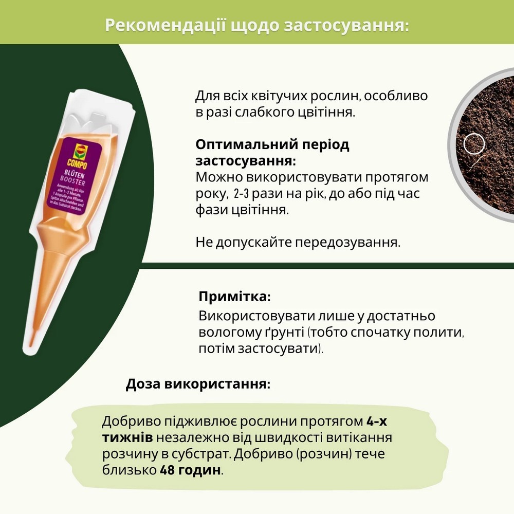 Аплікатор Compo Квітковий бустер 5 x 30 мл 4138